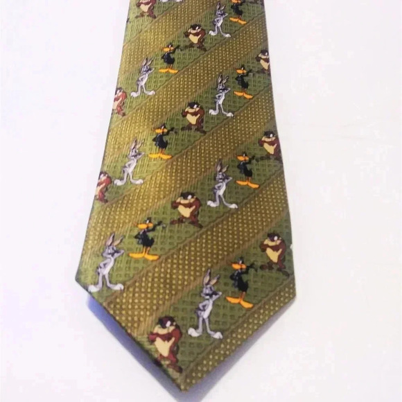 LOONEY TUNES MANIA Tie Men's Neck Tie Green - Picture 2 of 4